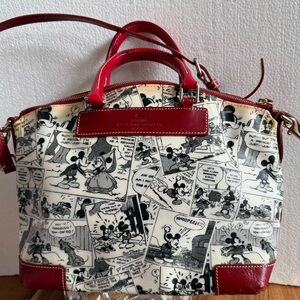 Dooney & Bourke Red and White Mickey Mouse Satchel
